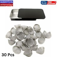 30 Pcs Pipe Screens 0.75inch (3/4) Stainless Steel Conical Bowl Design *NEW* picture