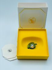 Swarovski Crystal 2024 SCS Exclusive Mini Shimmer Beetle on Leaf Figurine NIB picture