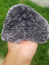 545g Natural Amethyst Crystal Cluster Quartz Cave Druzy Geode Stone Cut Base. picture