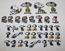 Peanuts Gang Snoopy sports theme lot of 37 patches vintage  picture
