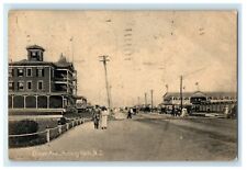 1907 The Ocean Avenue Road Scene Asbury Park New Jersey NJ Antique Postcard picture