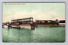 Portland OR-Oregon, Steel Bridge, Antique Vintage Souvenir Postcard picture