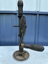 vintage antique 14” mechanical hand chest drill working Industrial Decor picture