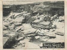 c1905 Rocky Gorge People Scene Near Canyon City Texas P317 picture