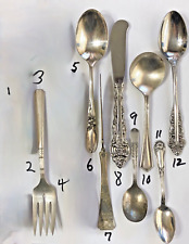 Vintage Spoons Fork Knives Silverware Flatware, 8 LOTS, BOGO FREE, YOUR CHOICE picture