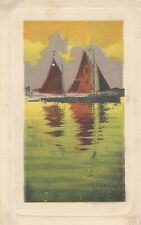 Vintage Postcard SAILBOATS   TWO MAST SAILBOAT,  UNPOSTED picture