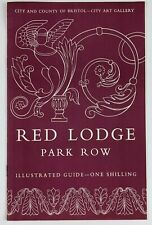 1958 Bristol UK Red Lodge Park Row City Art Gallery Guide Booklet Information  picture