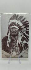 1950s Salutations Exhibit Indians Mountain Chief of Blackfoot Tribe Montana  picture