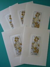 Jan Petr Obr Notecards LILY Woman Among Flowers Hand Coloured Bohemian Correspon picture