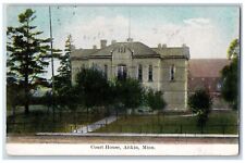 Aitkin Minnesota MN Postcard Court House Exterior Building c1909 Vintage Antique picture
