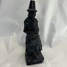 Welsh Wales Made With Coal From Wales Traditional Sitting Lady 6” Approx picture