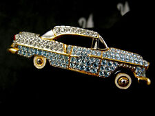SIGNED SWAROVSKI CYRSTAL 1955~1957 CHEVROLET CAR  PIN~BROOCH  NWT RARE RETIRED picture