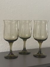 (3) Vintage Libby Wine Glasses- Casual Dining Decor picture