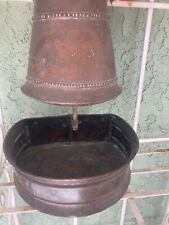 Copper Lavabo , Lid, Finial & Basin. French, Antique picture