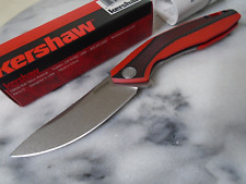 Kershaw Red Tumbler KVT Ball Bearing Pocket Knife G10 Carbon Fiber 4038RD D2 New picture