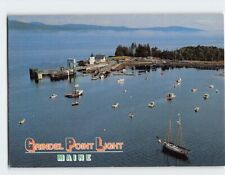 Postcard Grindel Point Light Islesboro Maine USA picture