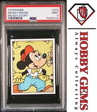 MICKEY MOUSE PSA 9 1978 Panini Disney Mickey Story Sticker #343 picture