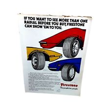 1973 Firestone Steel Radial Tire Original Print Ad Vintage FS 70s picture