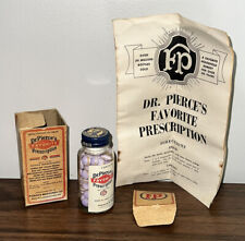 Vintage Antique Quackery Dr. Pierce's Medicines Favorite Prescription Bottle Set picture