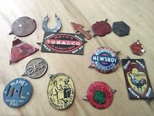 Vintage Metal Tobacco Tags  - Lot Of 14 picture