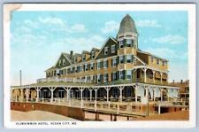 1920's OCEAN CITY MARYLAND MD PLIMHIMMON HOTEL BOARDWALK BEACH VINTAGE POSTCARD picture