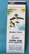 Matchbook Cover Groton Savings Bank Mystic Groton Pawcatuck Connecticut picture