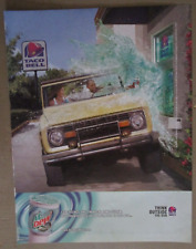 2004 TACO BELL Mexican Fast Food Print Ad ~ Mountain Dew BAJA Blast Drive Thru picture