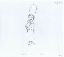 Simpsons Marge 2002 Original Art w/COA Animation Production Pencil DABF09 435 B5 picture