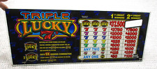 Triple Lucky 7s Slot Machine Glass IGT 23 5/8