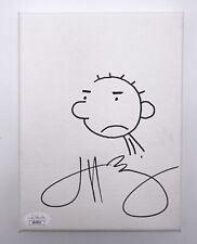 Jeff Kinney Autographed & Sketched Canvas Diary Of A Wimpy Kid picture
