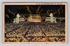 St Louis MO-Missouri, St Louis Municipal Opera, Antique Vintage Postcard picture
