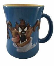 Taz Looney Tunes Tasmanian Devil Coffee Mug Cup Blue Ceramic 12oz 3D 2001 (HNN) picture