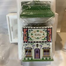 New In Box Lenox 1994 Canterbury Spice Village Porcelain Coffee Canister picture