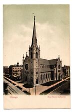 Vintage postcard, Holy Name Cathedral, Chicago, Illinois, undivided back picture