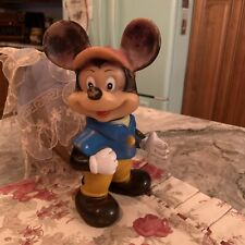 Vintage Mickey Mouse Doll Rubber Squeak Toy 1960's Walt Disney Made in Japan picture