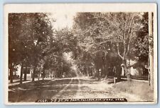 York Nebraska NE Postcard RPPC Photo Street West Room College Avenue 1910 Posted picture