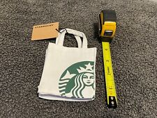 NEW w/ Tags Starbucks 2019 Starbucks Bag Ornament /Tote Canvas Gift Card Holder picture