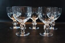 Set Of 5 Lalique Clos Vougeot Water Glasses France Crystal H-6 3/8 picture