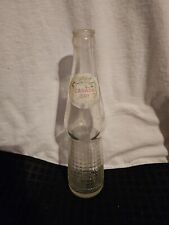 Vintage Canada Dry Bottle 10 oz Embossed Textured Clear Glass picture