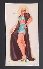 Blonde Pinup Girl Meyercord Vintage Water Slide Transfer Decal c1950s 875-A picture