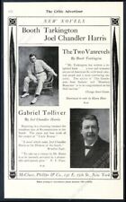 1902 Booth Tarkington Joel Chandler Harris photo book release vintage print ad picture