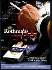 1973 Rolex Submariner watch photo Rothmans cigarettes British vintage print ad picture