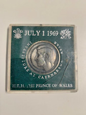 JULY 1969 - HRH CHARLES PRINCE OF WALES CAERNARVON CASTLE INVESTITURE MEDAL COIN picture