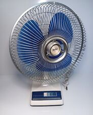 Vintage Lasko 12” Oscillating 3 Speed Blue Blades Galaxy Fan (Type 12-1) picture