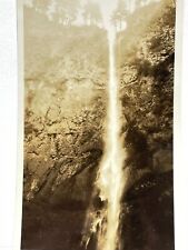 AYC Photograph Beautiful Scene Picturesque Tall Waterfall 1910-20's Trees Cliff  picture