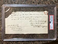 President James K. Polk - 1837 Signed Handwritten Letter- PSA Slabbed Graded 9 picture