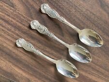 Three Vintage Wm Rogers FL, MN & MD State Silver Plate Spoons picture