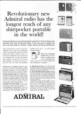 1963 ADMIRAL Transistor Radio AM FM Electronics Vintage Print Ad picture