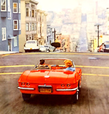 Red Chevy Corvette Convertible Original 1961 Vintage Print Ad picture