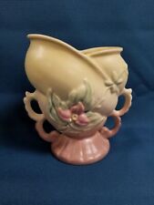 Vintage Hull Art Deco Pottery Wildflower W-5 Double Handled Vase picture